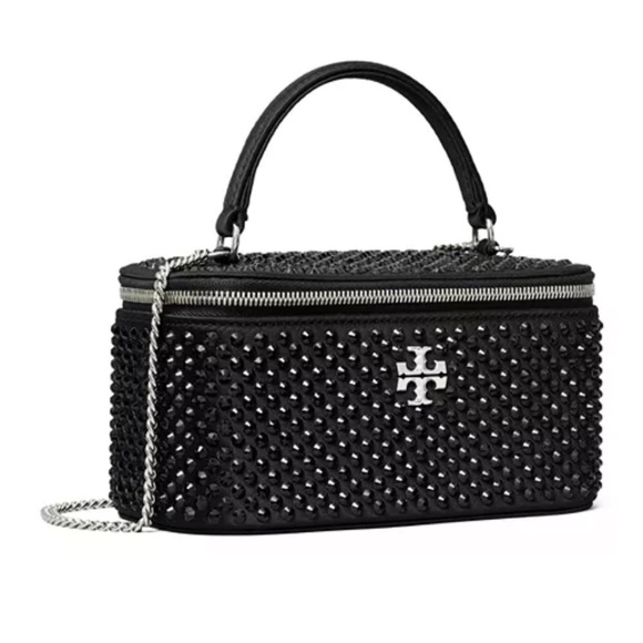 NEW Tory Burch Kira Embellished Satin Vanity Case - Picture 8 of 9